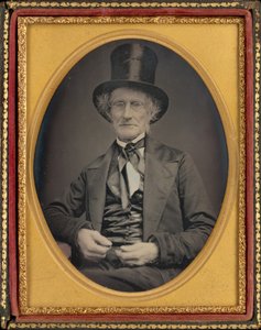 Porträtt av en man,ca. 1850 (foto) av American Photographer