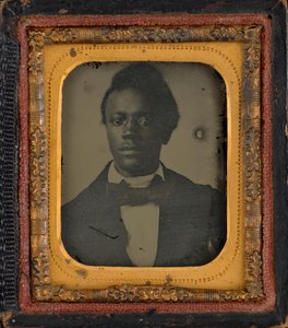 Porträtt av en man,ca. 1860 (foto) av American Photographer