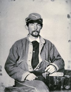 Menig John Lawson Wrenn, Confederate Army Soldier (s/v foto) av American Photographer