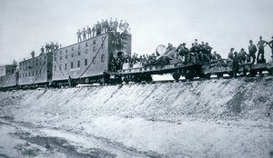 Järnvägsbyggande besättningar av American Photographer