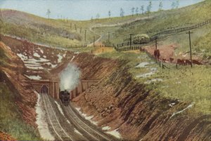 Raton-tunneln, högsta punkten på Santa Fe (färgad bild) av American Photographer