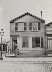 Bostad på 42 Monroe St., Chicago, 1869 av American Photographer