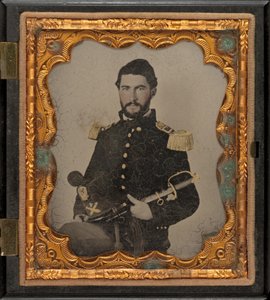 Underlöjtnant Henry W. Hayden,1863 (foto) av American Photographer
