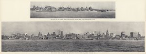 Sky-Line of the Lower End of Manhattan Island från North River (s/v foto) av American Photographer