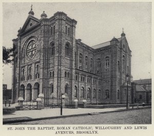 St John the Baptist, romersk-katolska Willoughby och Lewis Avenues, Brooklyn (s/v foto) av American Photographer
