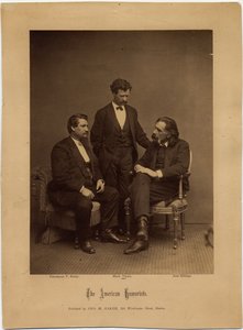The American Humorists, gruppporträtt av George M Baker, Boston (albumfoto)