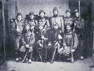 Charleston Zouave-kadetterna från den konfedererade armén av American Photographer