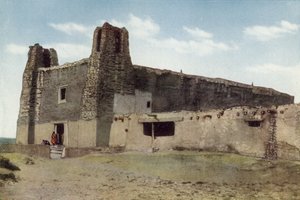 The Old Church, Pueblo of Acoma, New Mexico (färgat foto) av American Photographer