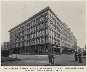 Wanamaker Store, som sträcker sig från Ninth till Tenth Streets och från Broadway till Fourth Avenue (s/v foto) av American Photographer