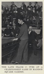 Den avlidne Frank C Ives vid en mästerskapsmatch i Madison Square Garden (s/v foto) av American Photographer