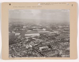 Utsikt över Hershey, Pennsylvania, 26 maj 1931 (s/v-foto) av American Photographer