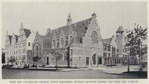 West End Collegiate Church, Dutch Reformed, Seventy-Seventh Street och West End Avenue (s/v foto)