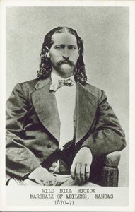 Wild Bill Hickok, revolverman, spelare och lagman i den amerikanska västern (s/v foto) av American Photographer