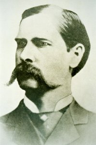 Wyatt Earp (1848-1929) c.1886 (s/v foto) av American Photographer