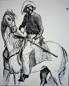 A Texas Ranger, c.1845 (gravyr) av American School