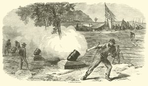 Ett murbruksbatteri, juni 1864 av American School
