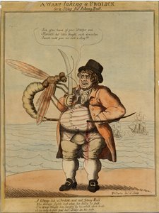En geting som leker, 1813 (handfärgad etsning)