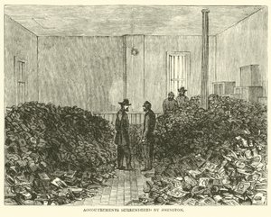Utrustning överlämnade av Johnston, april 1865 av American School