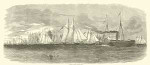 Admiral Porters murbruksflotta, 1862 av American School