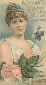 Annons för Dr Hebras Viola Cream, c.1897 av American School