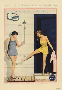 Annons för DuPont Acele Yarn, 1936 av American School