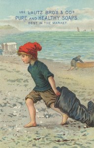 Annons för Lautz Bros & Cos Pure and Healthy Soaps, c.1880 av American School