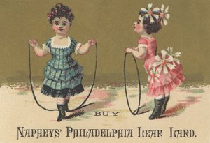 Annons för Naphys Philadelphia Leaf Lard, ca 1880