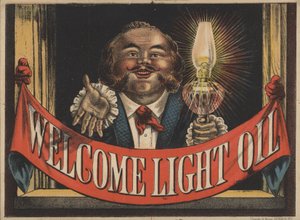 Annons för Welcome Light Oil av American School