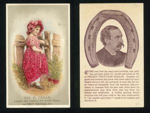 Annons för William H Frears Troy Cash Bazaar av American School