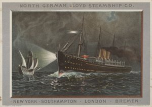 Annons för det nordtyska Lloyd Steamship Company av American School