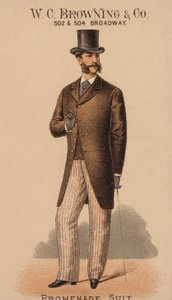 Reklamkort för W C Browning  Co, New York (färglitografi) av American School