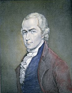 Alexander Hamilton (1755-1804) (färgad gravyr) av American School