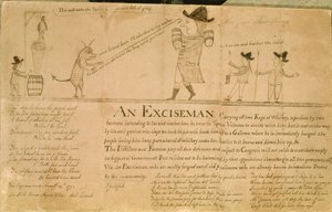 An Exciseman, ca 1790 (teckning) av American School