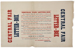 Kungörelse för Centralmässans brevlådor, c.1864 av American School