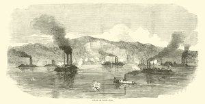 Attack på Grand Gulf, april 1863 av American School