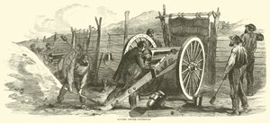 Batteri före Petersburg, juni 1864 av American School