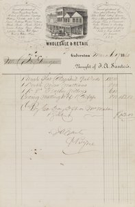 Försäljningsbrev från J. A. Sauter