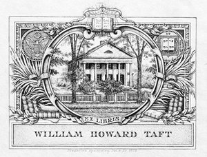 Bokskylt av president William H. Taft (1857-1930) 1909 (tryckt) av American School