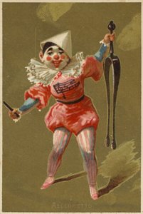 Pojke klädd som clown av American School