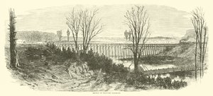 Bron över den militära järnvägen, mars 1865 av American School