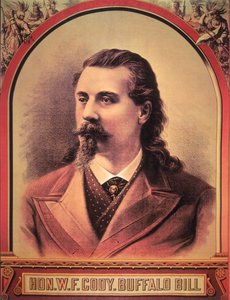 Buffalo Bill (1846-1917) 1886 (lito i färg) av American School