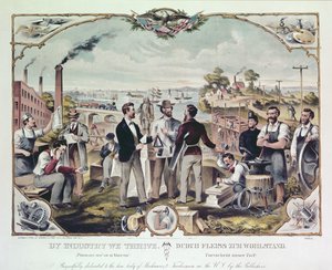 By Industry We Thrive, publicerad av Kimmel och Voigt, 1873 av American School