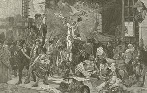 Capture of the Bastille, målning av Francois Flameng av American School