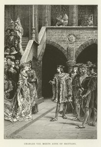 Karl VIII träffar Anne av Bretagne av American School