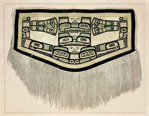 Chilkat Blanket, före 1832 (ull från bergsget och bark från gul cederträ) av American School