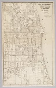 Karta över staden Chicago av American School