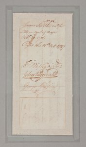 Konstitutionell konvention: samling av brev och dokument undertecknade av 54 av de 55 delegaterna till den historiska 1787 års konvention (penna och bläck på papper) (se även 2561290-92) av American School
