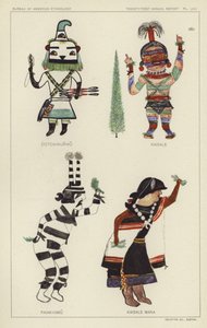 Cotokinunwu, Kaisale, Paiakyamu, Kaisale Mana (färglitografi) av American School