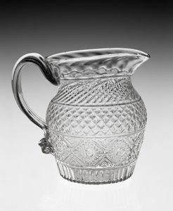 Gräddkanna, ca. 1820-1840 (blyglas) av American School