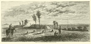 Crest of Pine Mountain, där general Polk föll, juni 1864 av American School